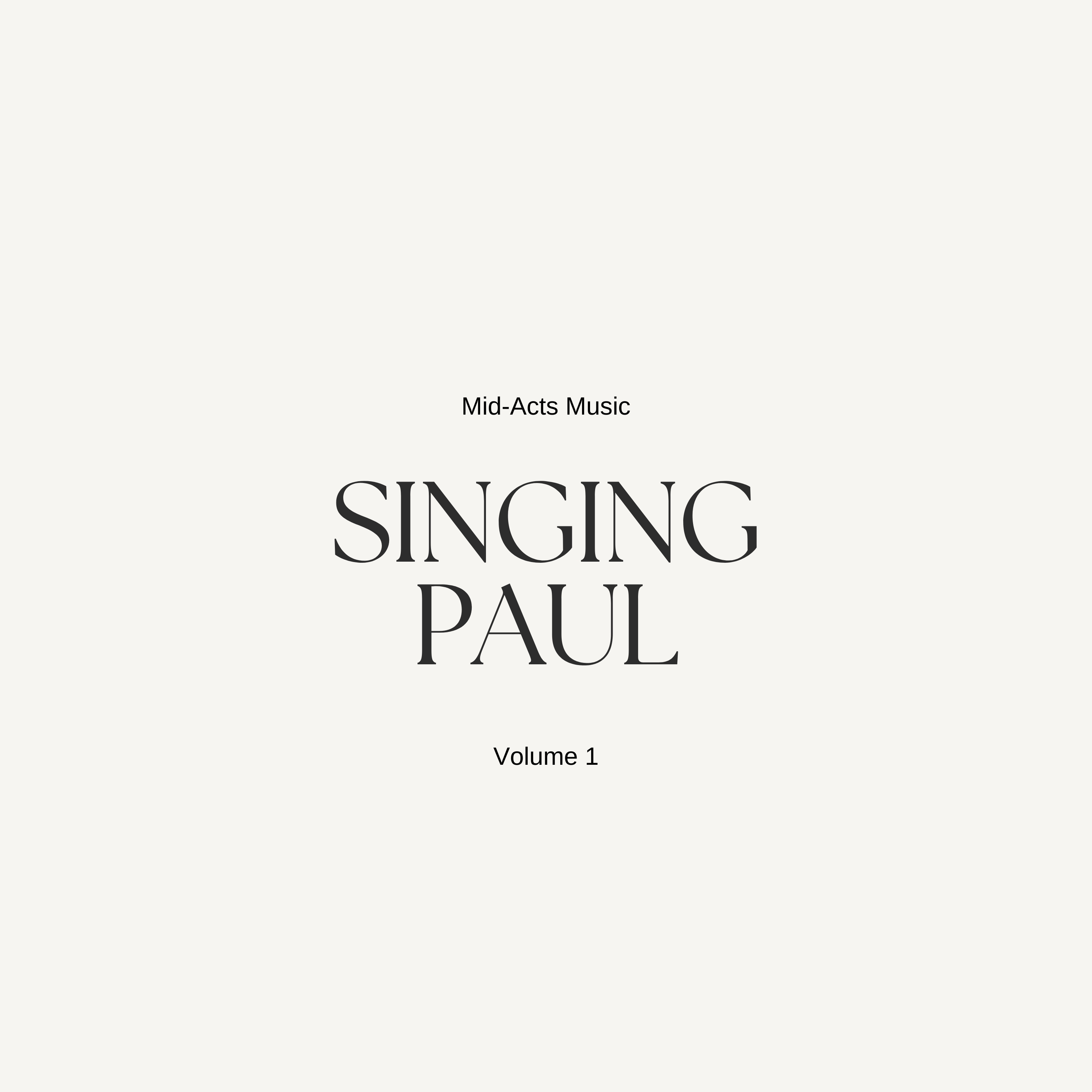 Singing Paul, Vol. 1